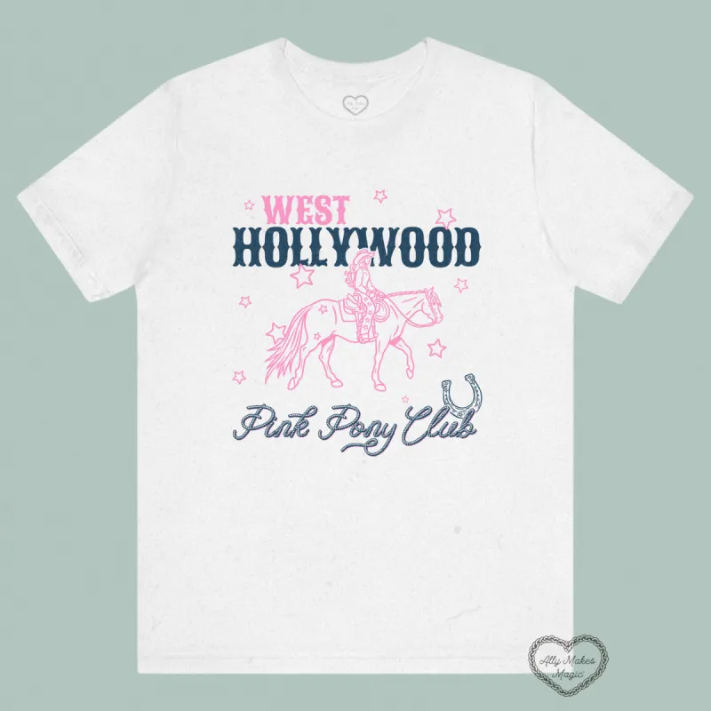 pink pony club tee sold by Ally Makes Magic