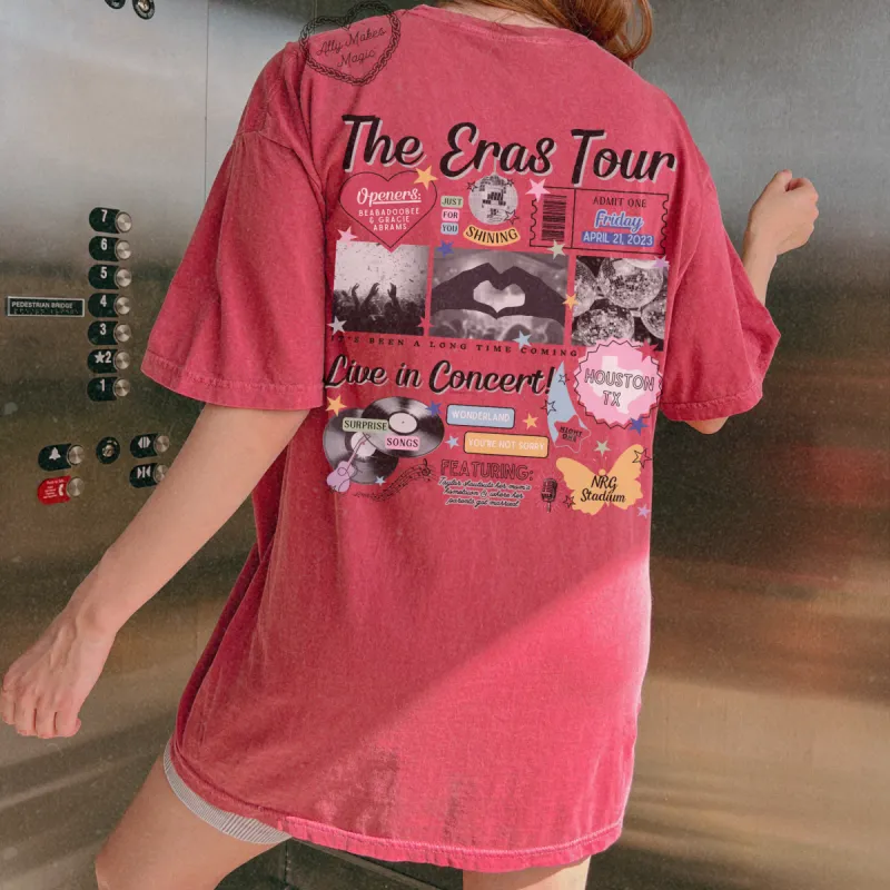 houston night 1 retro t-shirt | comfort colors sold by Ally Makes Magic