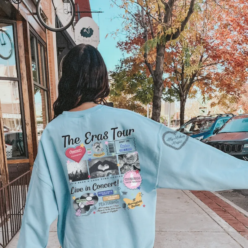 edinburgh night 1 retro sweater | gildan sold by Ally Makes Magic