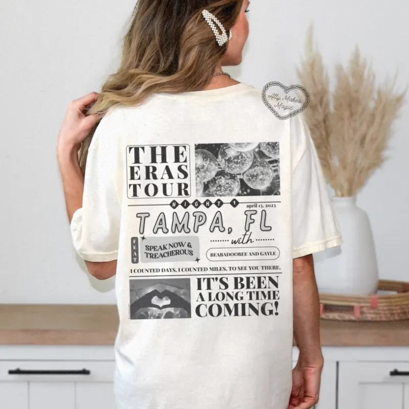tampa night 1 t-shirt | comfort colors sold by Ally Makes Magic