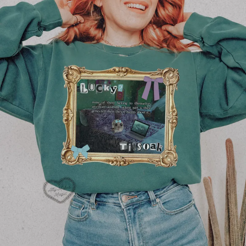 imprinted crewneck sold by Ally Makes Magic