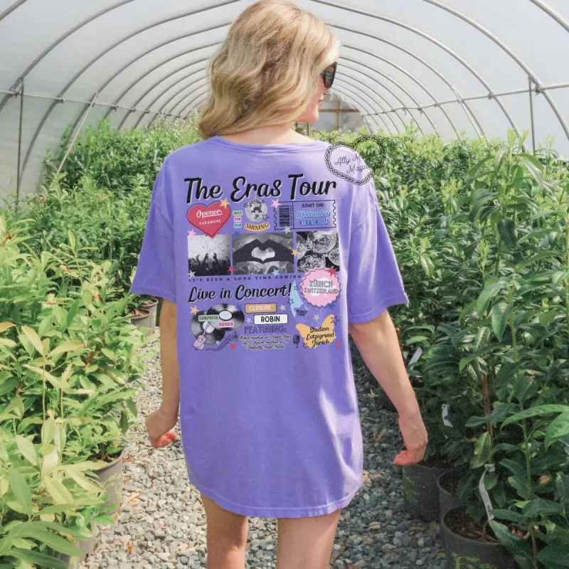 zurich night 2 retro tee | comfort colors sold by Ally Makes Magic