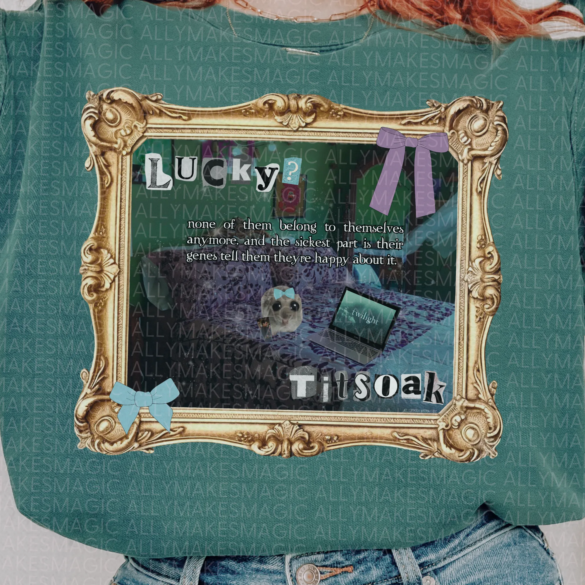 imprinted crewneck sold by Ally Makes Magic product image thumbnail 2