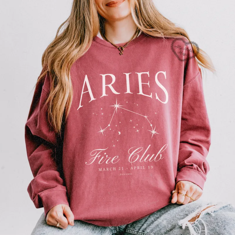 aries zodiac crew sold by Ally Makes Magic