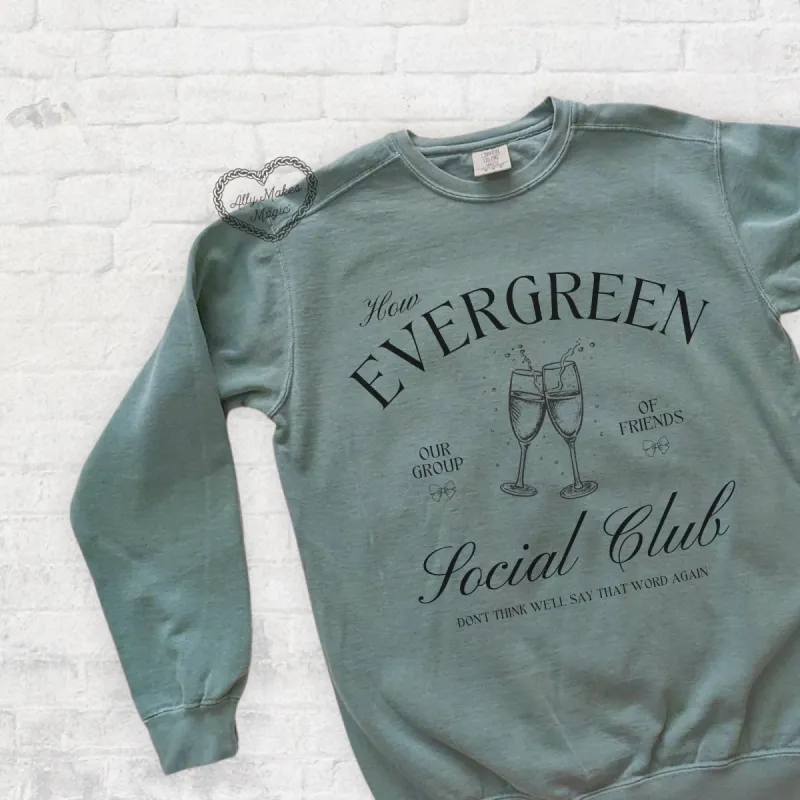 evergreen social club pullover sold by Ally Makes Magic