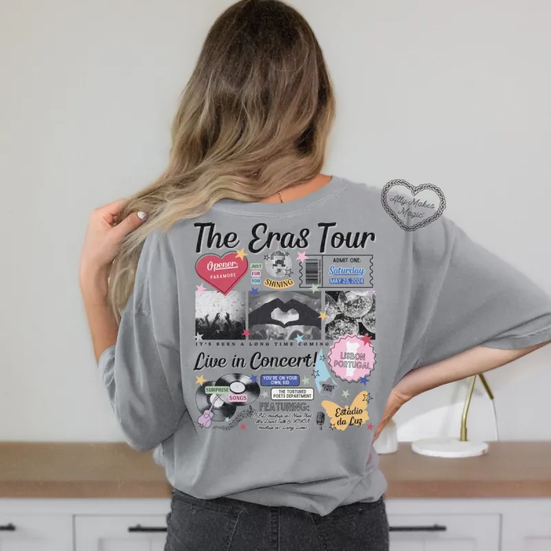 lisbon night 2 retro tee | comfort colors sold by Ally Makes Magic