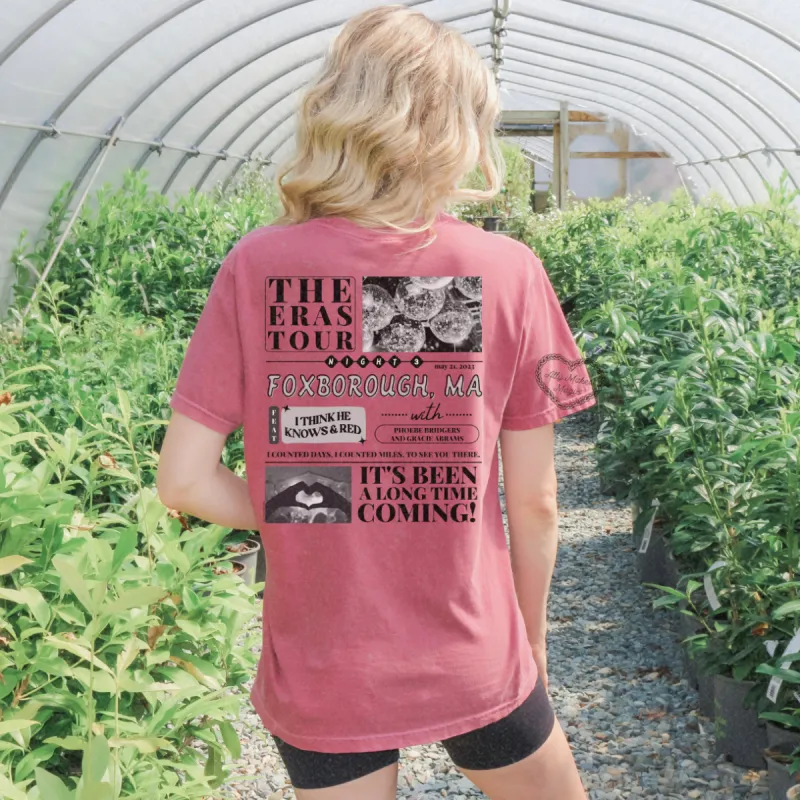 foxborough night 3 t-shirt | comfort colors sold by Ally Makes Magic