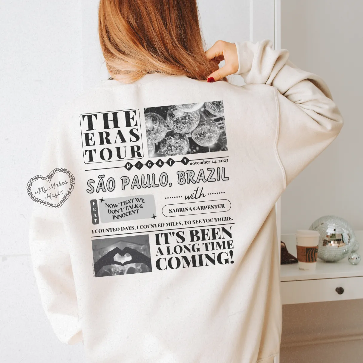 são paulo night 1 sweater | gildan sold by Ally Makes Magic