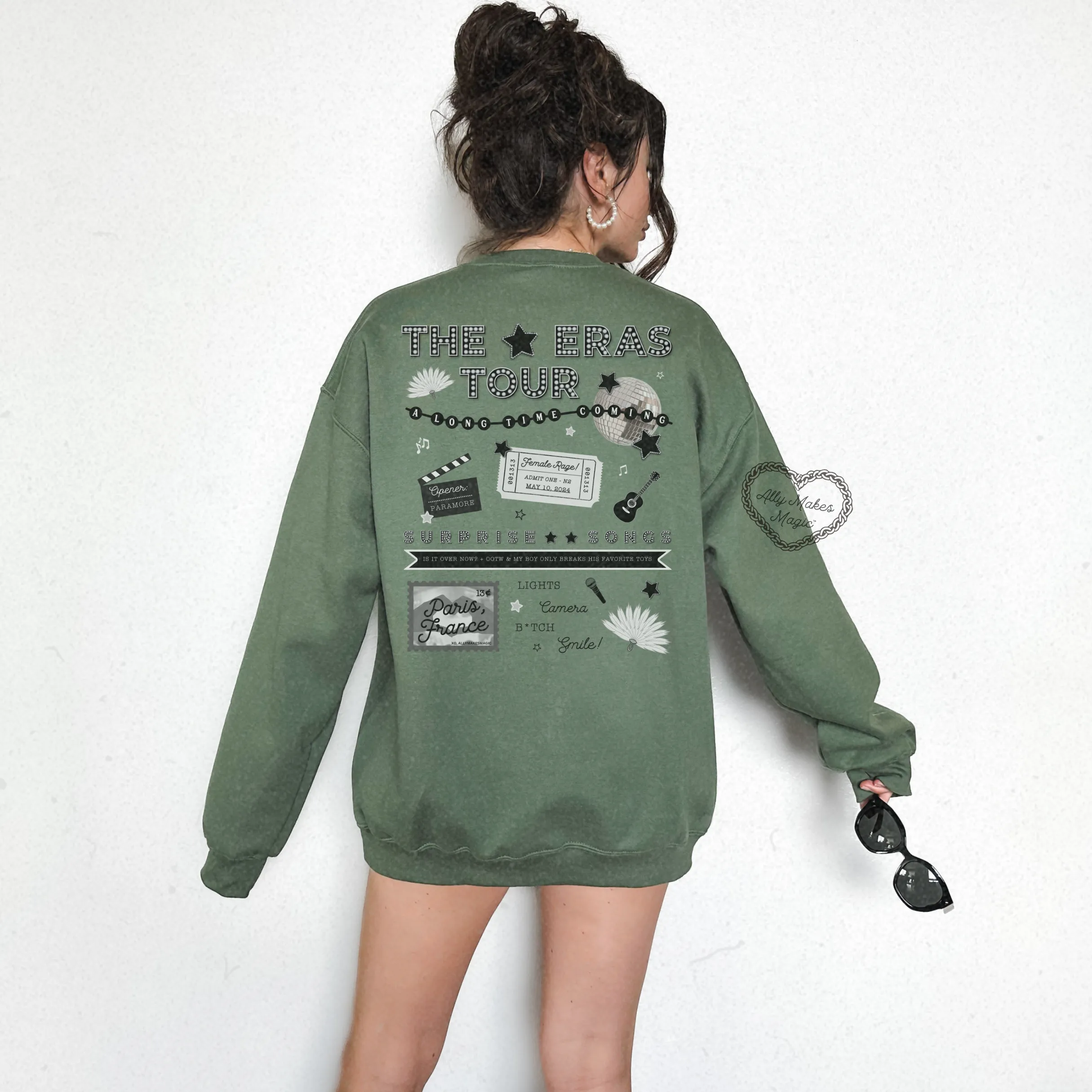 paris night 2 sweater (tortured) | gildan sold by Ally Makes Magic