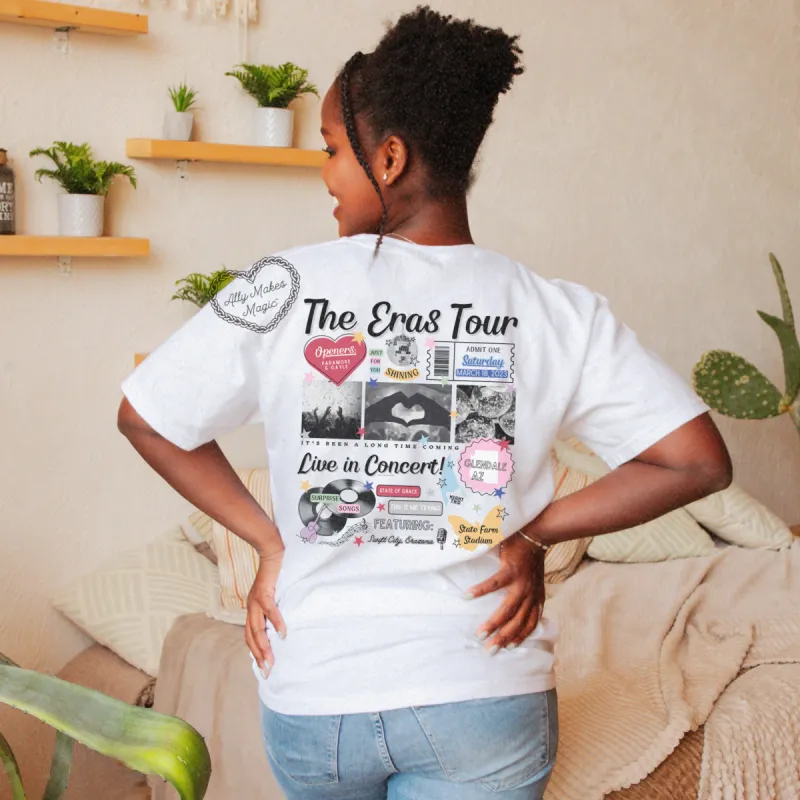 glendale night 2 retro t-shirt | comfort colors sold by Ally Makes Magic