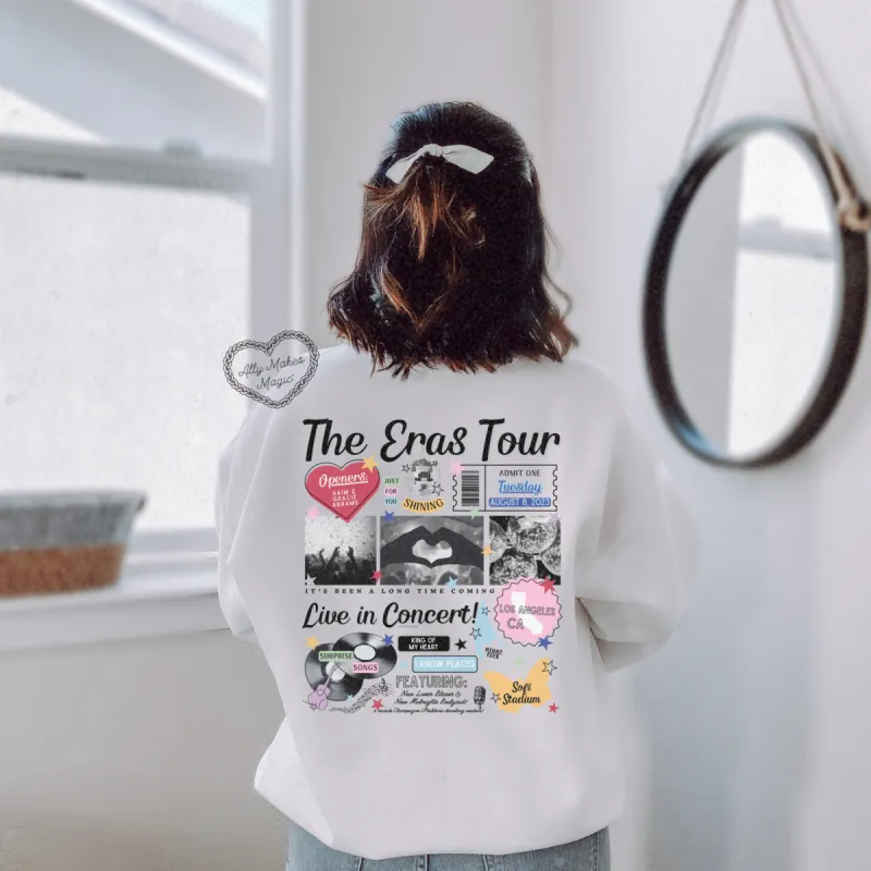 los angeles night 5 retro sweater | gildan sold by Ally Makes Magic