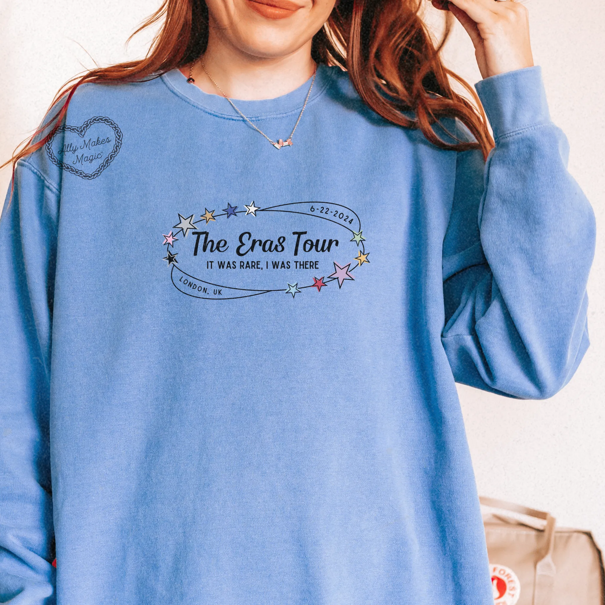 london night 2 retro pullover | comfort colors sold by Ally Makes Magic product image thumbnail 2