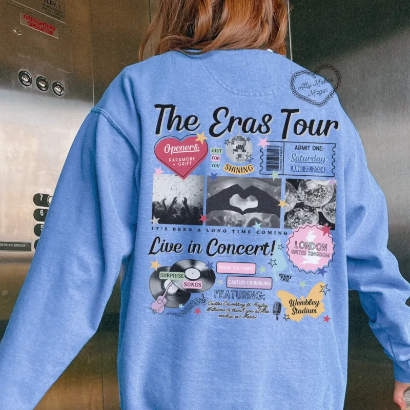 london night 2 retro pullover | comfort colors sold by Ally Makes Magic