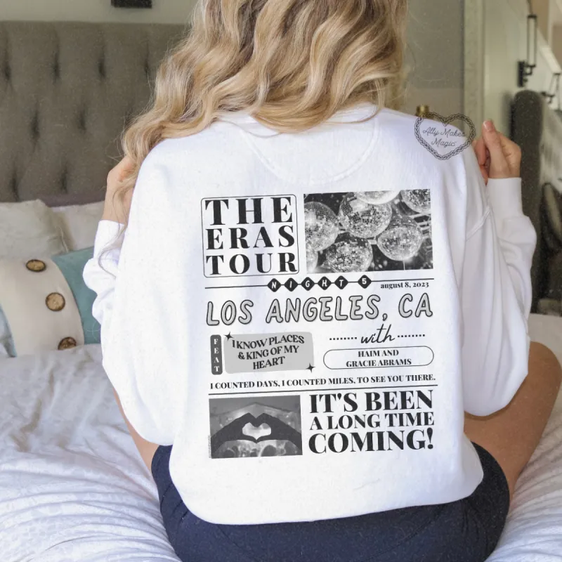 los angeles night 5 pullover | comfort colors sold by Ally Makes Magic