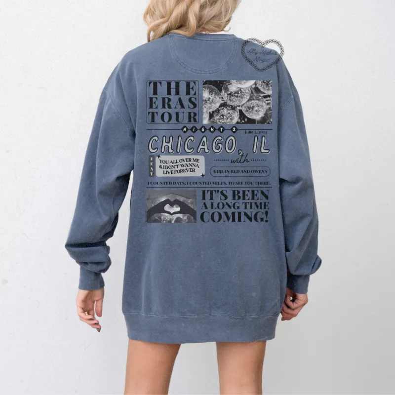 chicago night 2 pullover | comfort colors sold by Ally Makes Magic