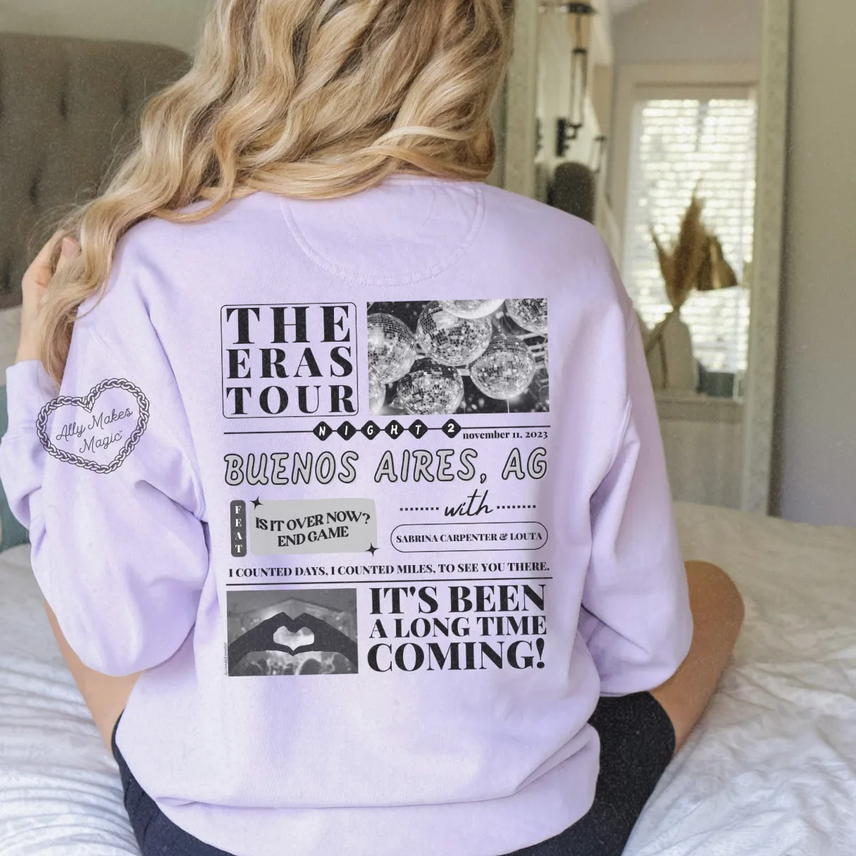 buenos aires night 2 pullover | comfort colors sold by Ally Makes Magic