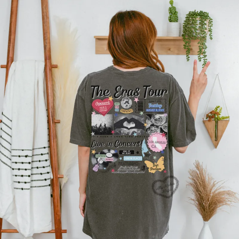 los angeles night 5 retro t-shirt | comfort colors sold by Ally Makes Magic