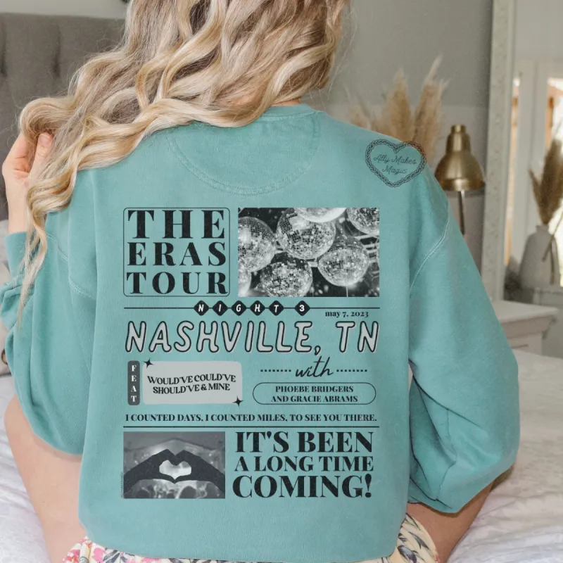 nashville night 3 pullover | comfort colors sold by Ally Makes Magic