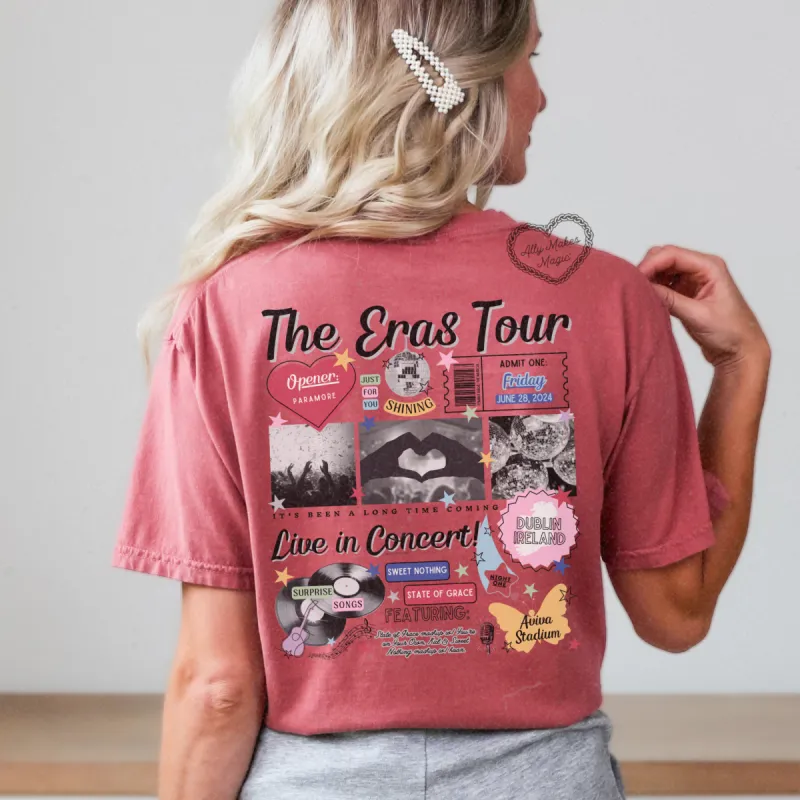 dublin night 1 retro tee | comfort colors sold by Ally Makes Magic