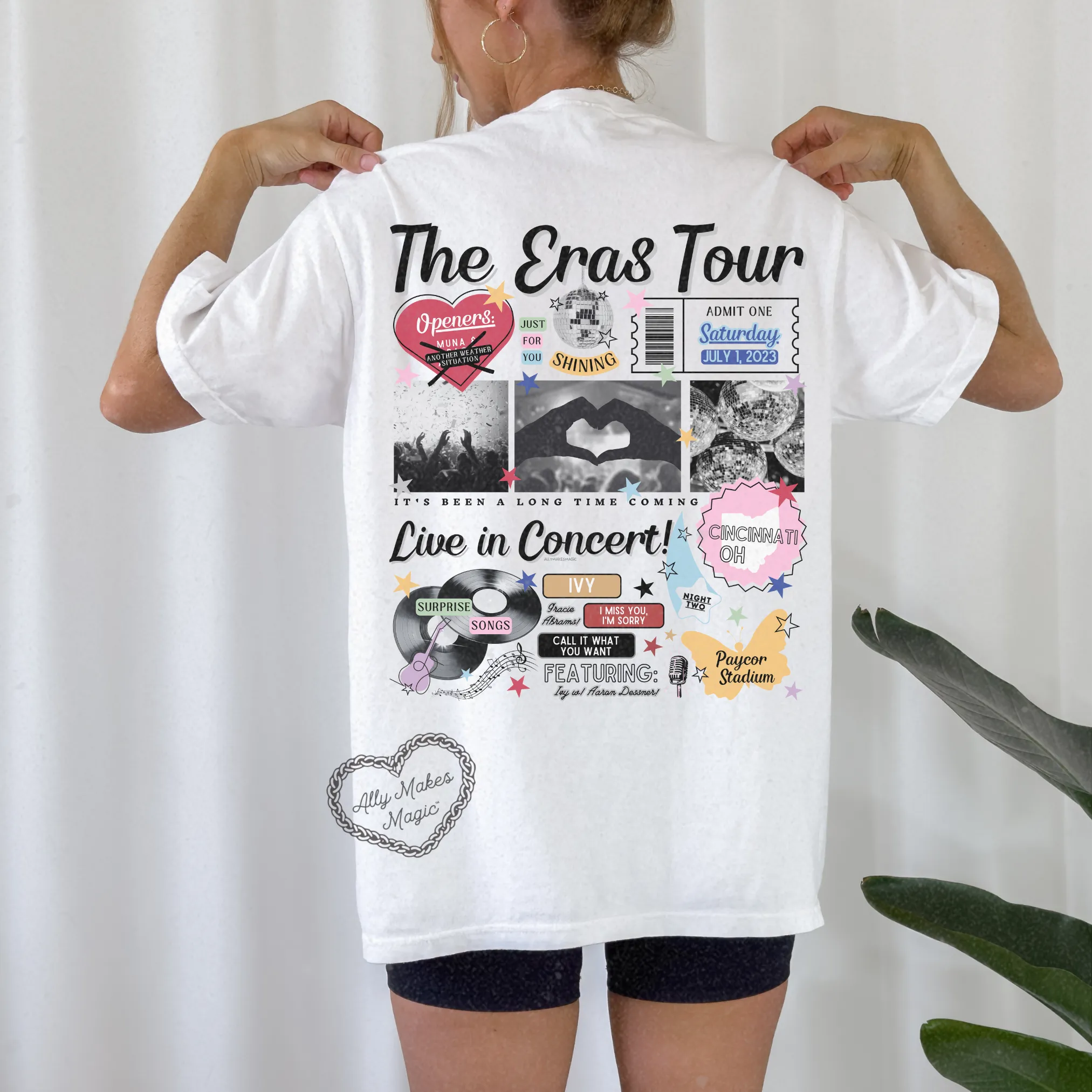 cincinnati night 2 retro t-shirt | comfort colors sold by Ally Makes Magic