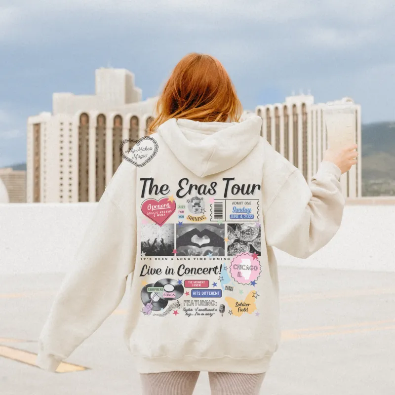 chicago night 3 retro hoodie sold by Ally Makes Magic