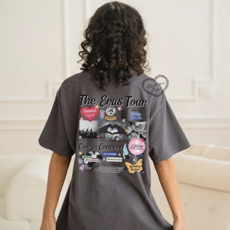 london night 1 retro tee | comfort colors sold by Ally Makes Magic
