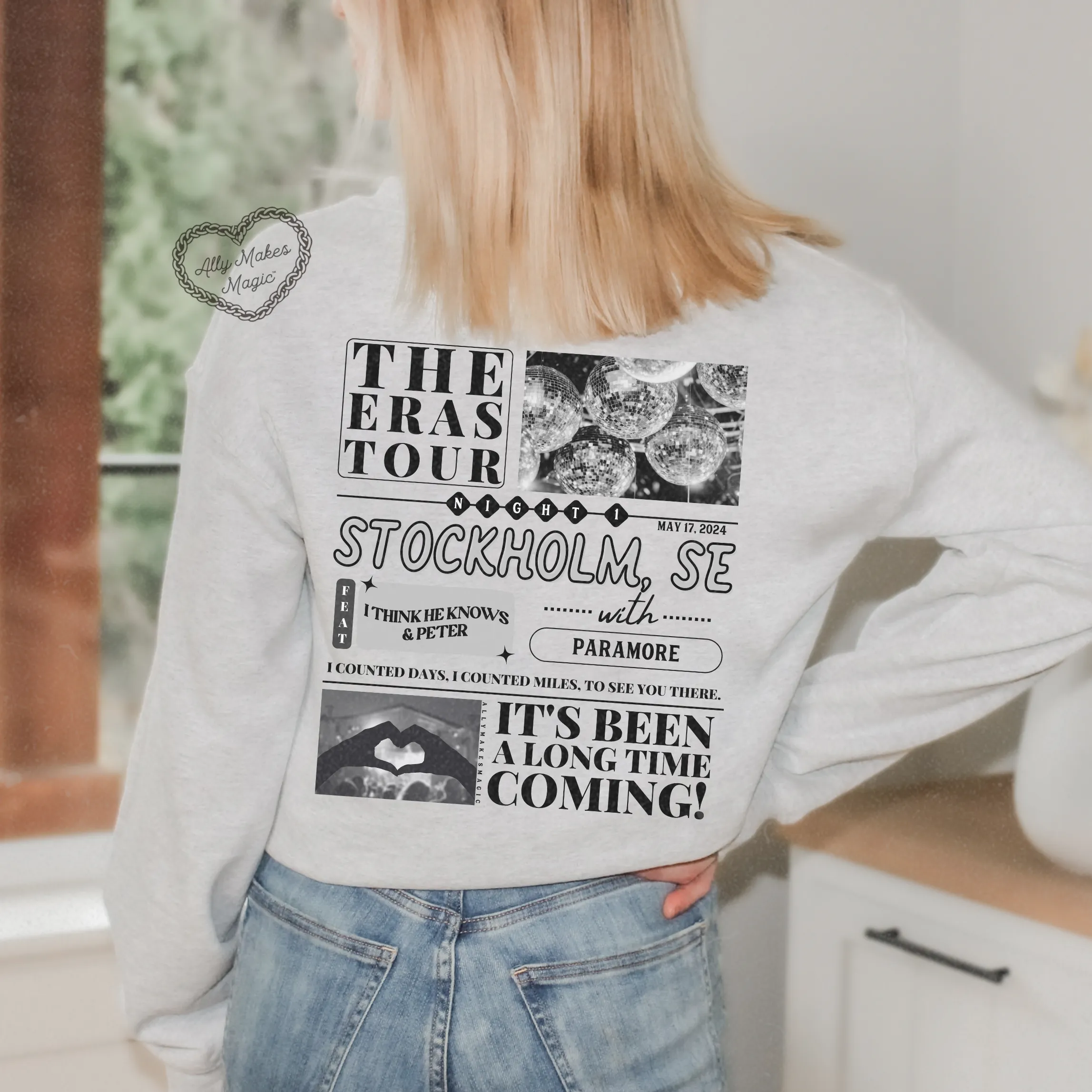 stockholm night 1 sweater | gildan sold by Ally Makes Magic