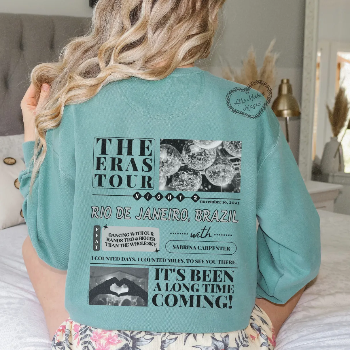 rio de janeiro night 2 pullover | comfort colors sold by Ally Makes Magic