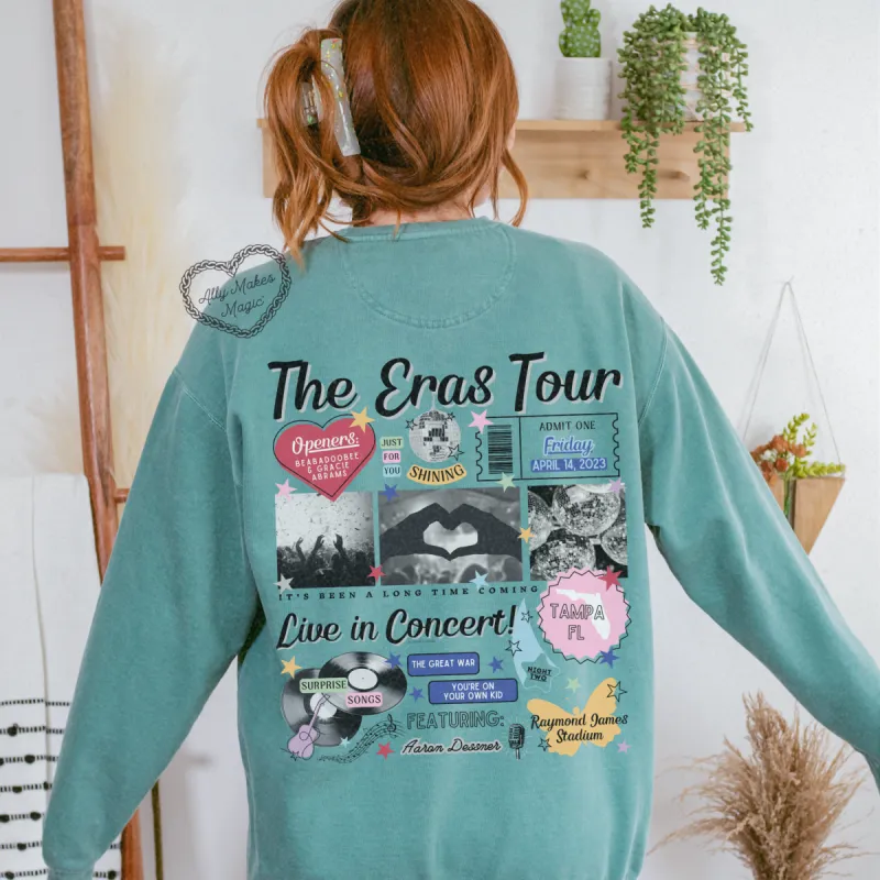 tampa night 2 retro pullover | comfort colors sold by Ally Makes Magic