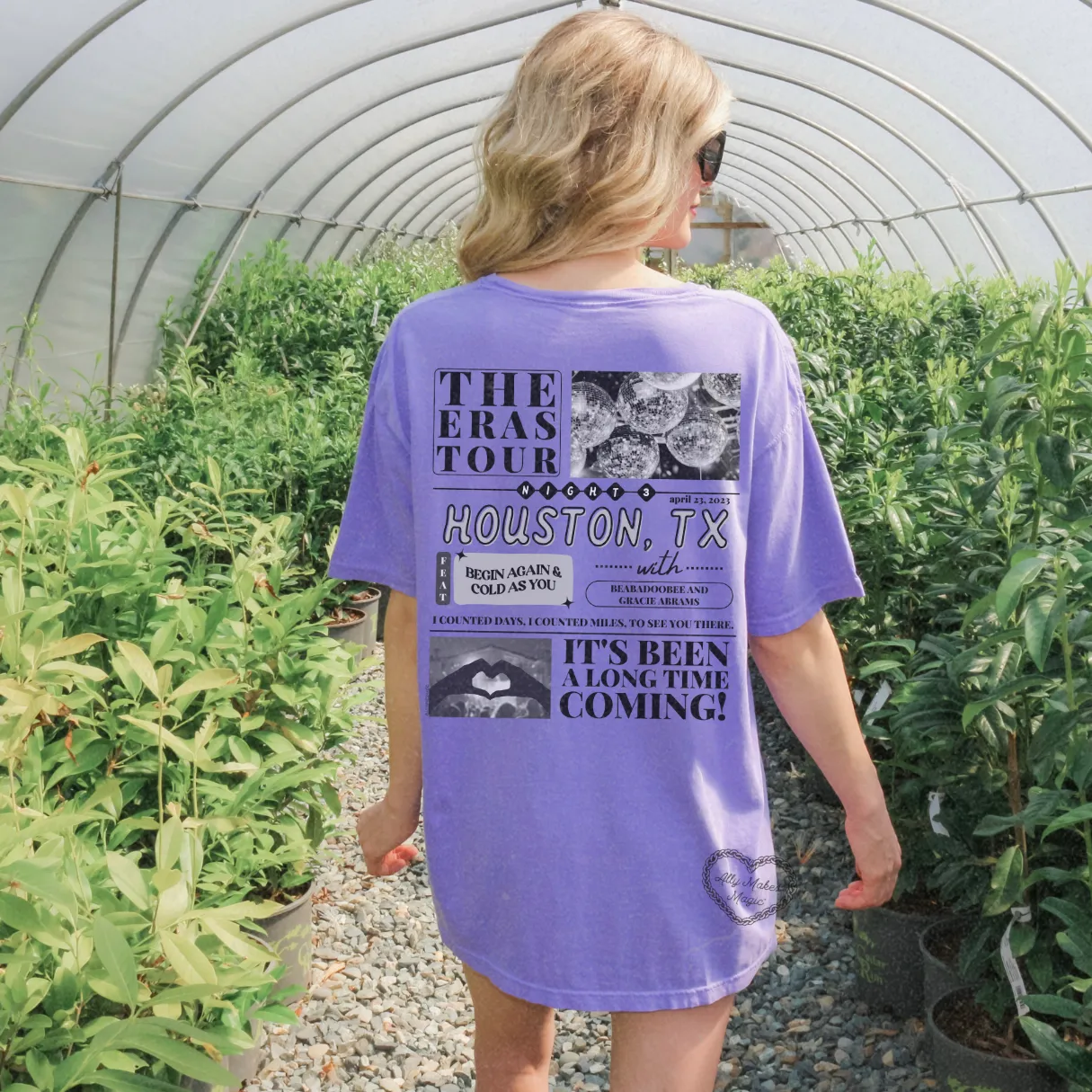 houston night 3 t-shirt | comfort colors sold by Ally Makes Magic