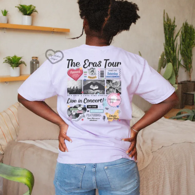 buenos aires night 2 retro t-shirt | comfort colors sold by Ally Makes Magic