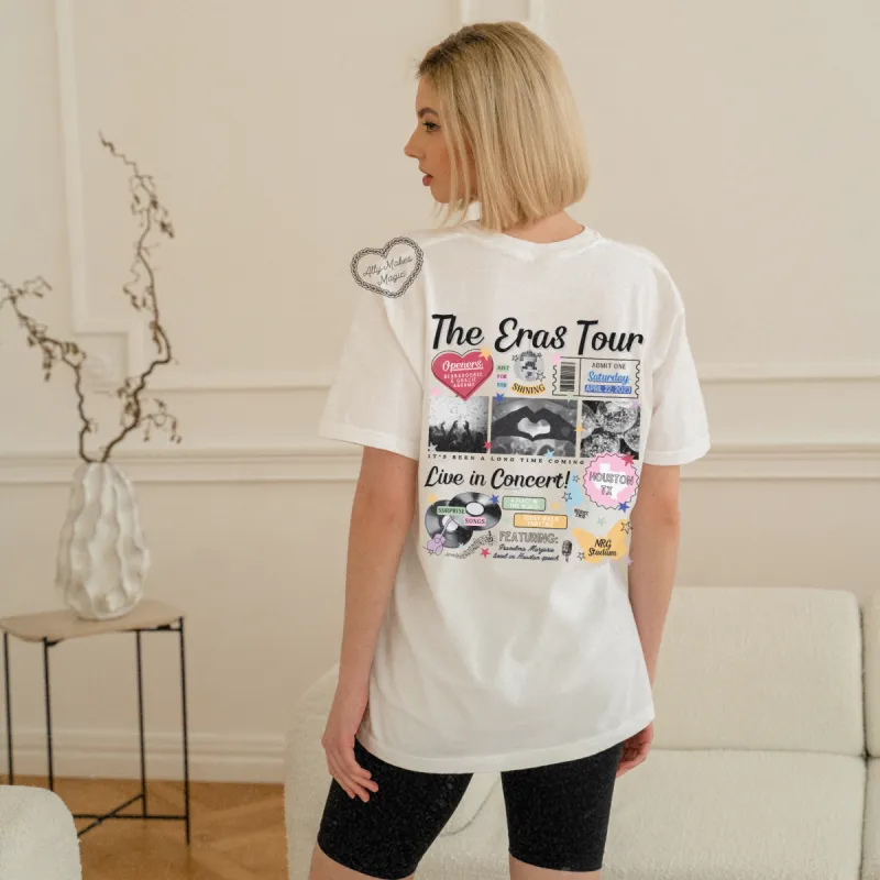 houston night 2 retro t-shirt | comfort colors sold by Ally Makes Magic