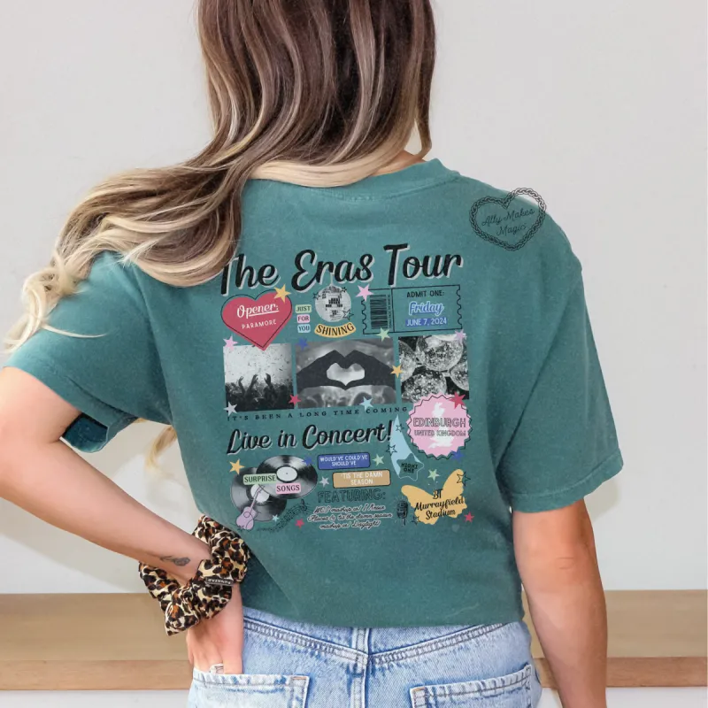 edinburgh night 1 retro tee | comfort colors sold by Ally Makes Magic