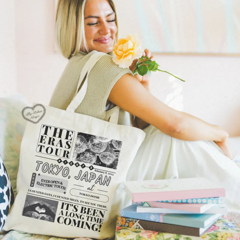 tokyo night 2 tote bag sold by Ally Makes Magic