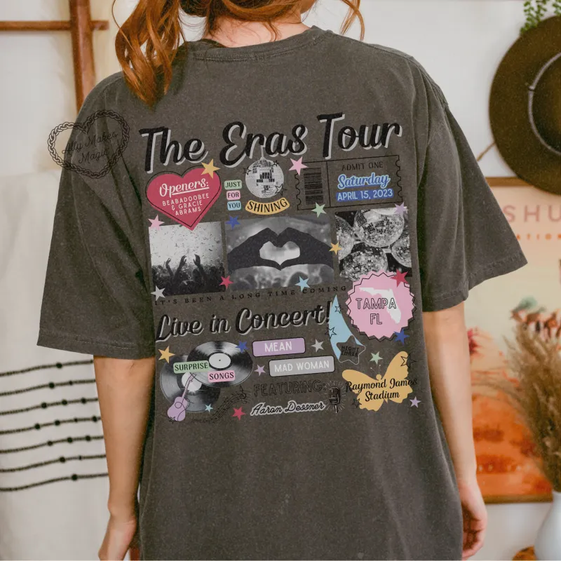 tampa night 3 retro t-shirt | comfort colors sold by Ally Makes Magic