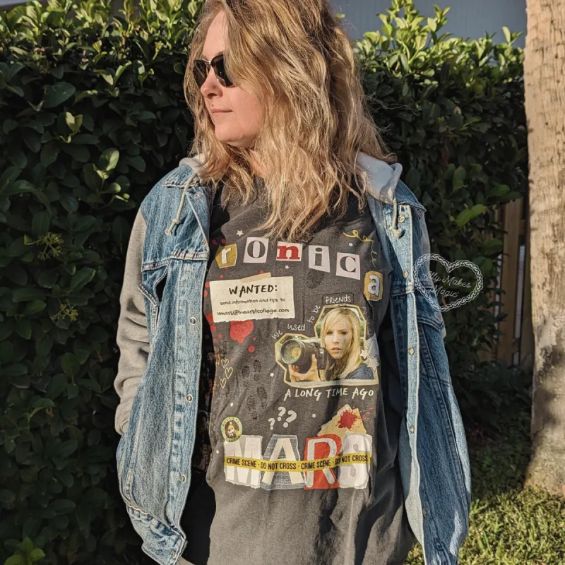 mars investigations tee sold by Ally Makes Magic