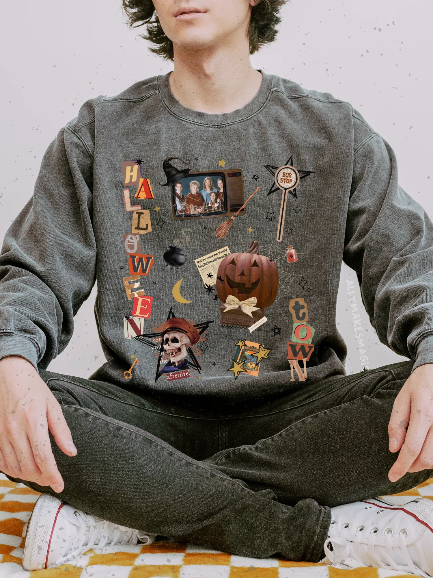 halloweentown pullover sold by Ally Makes Magic product image thumbnail 2