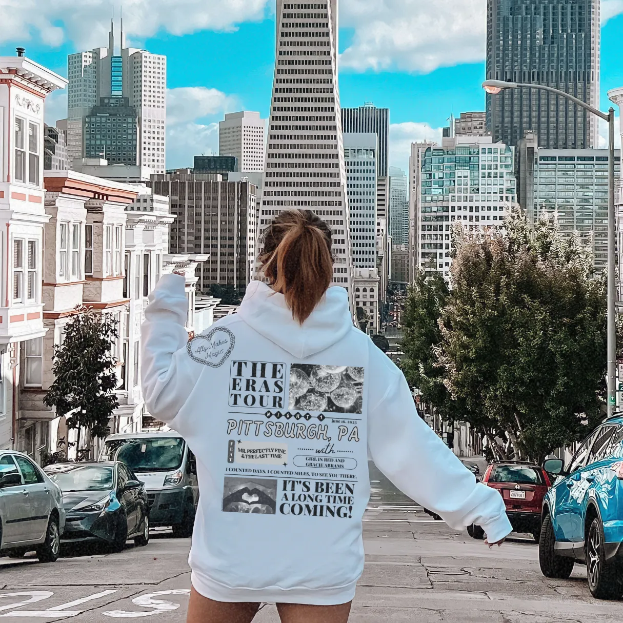 pittsburgh night 1 hoodie sold by Ally Makes Magic