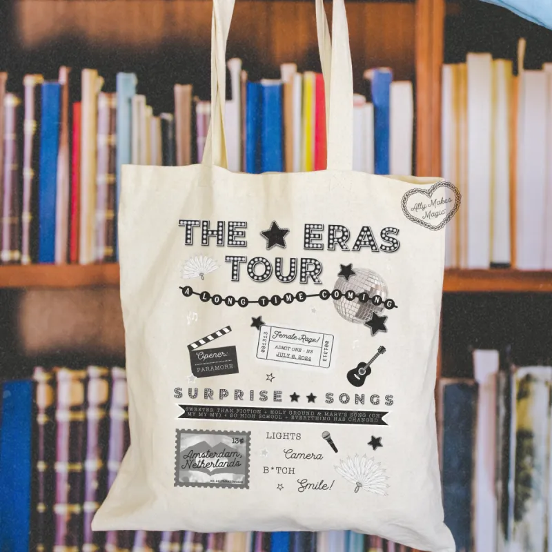amsterdam night 3 tote bag (tortured) sold by Ally Makes Magic
