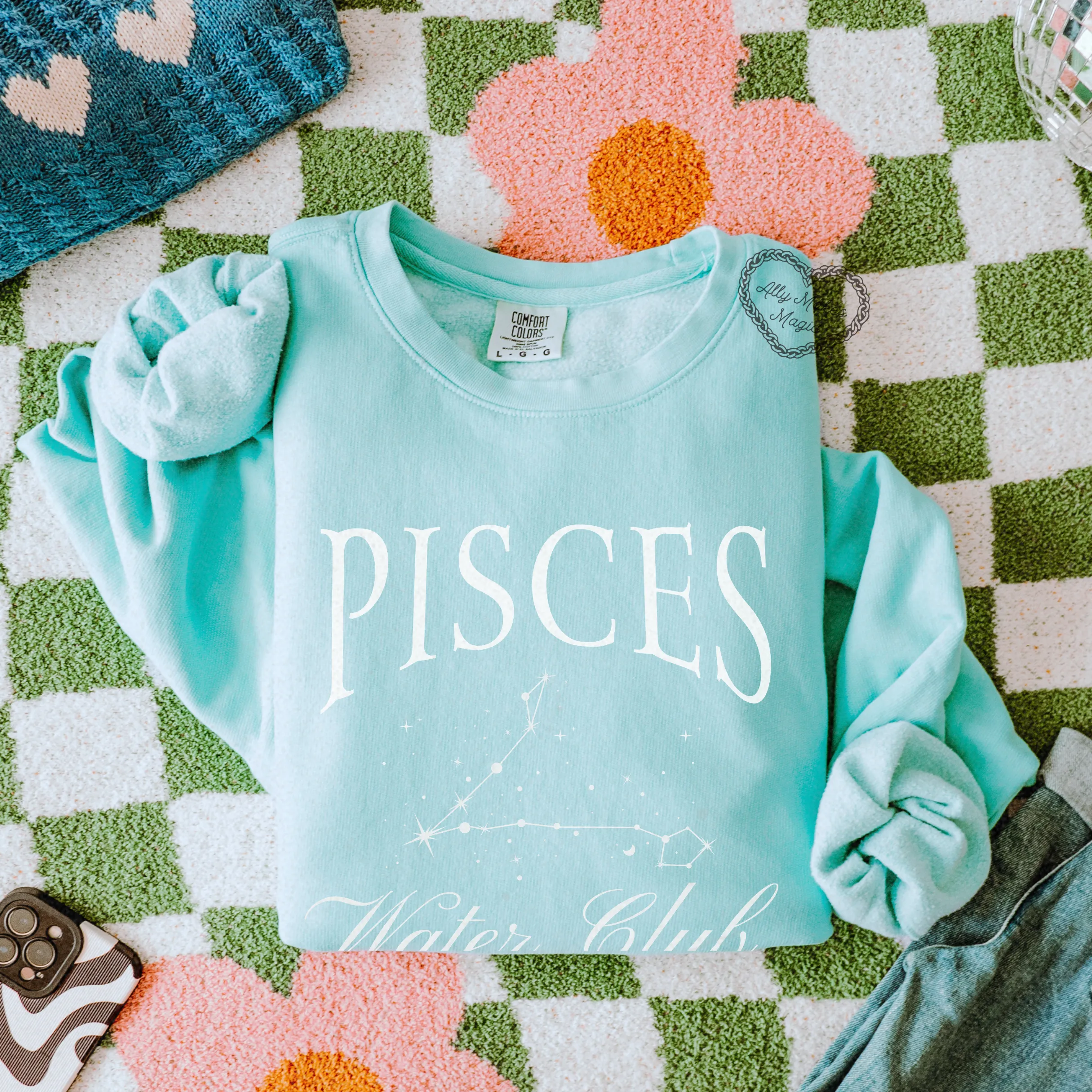 pisces zodiac crew sold by Ally Makes Magic product image thumbnail 2