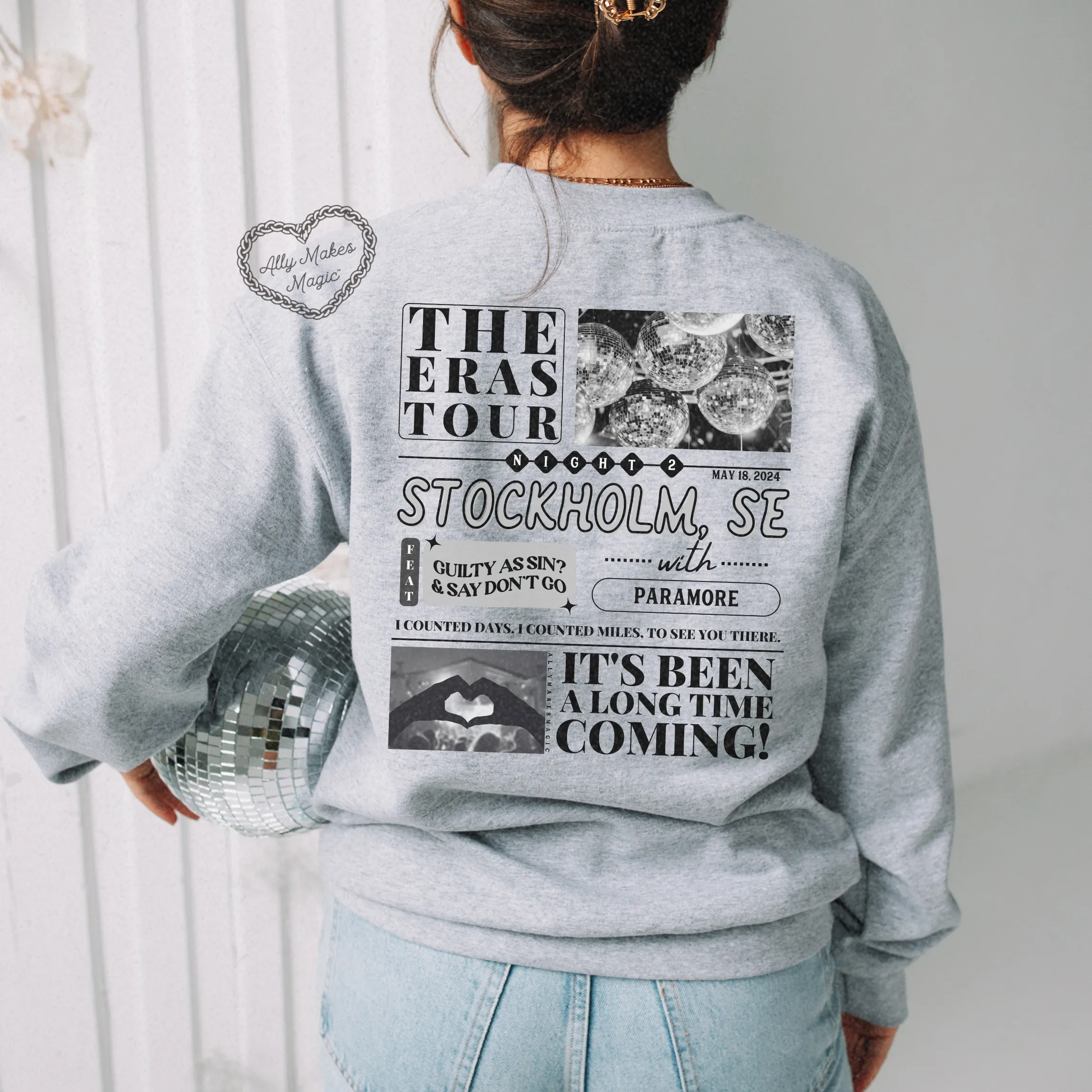 stockholm night 2 sweater | gildan sold by Ally Makes Magic