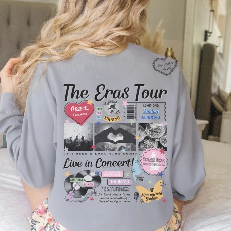 edinburgh night 3 retro pullover | comfort colors sold by Ally Makes Magic