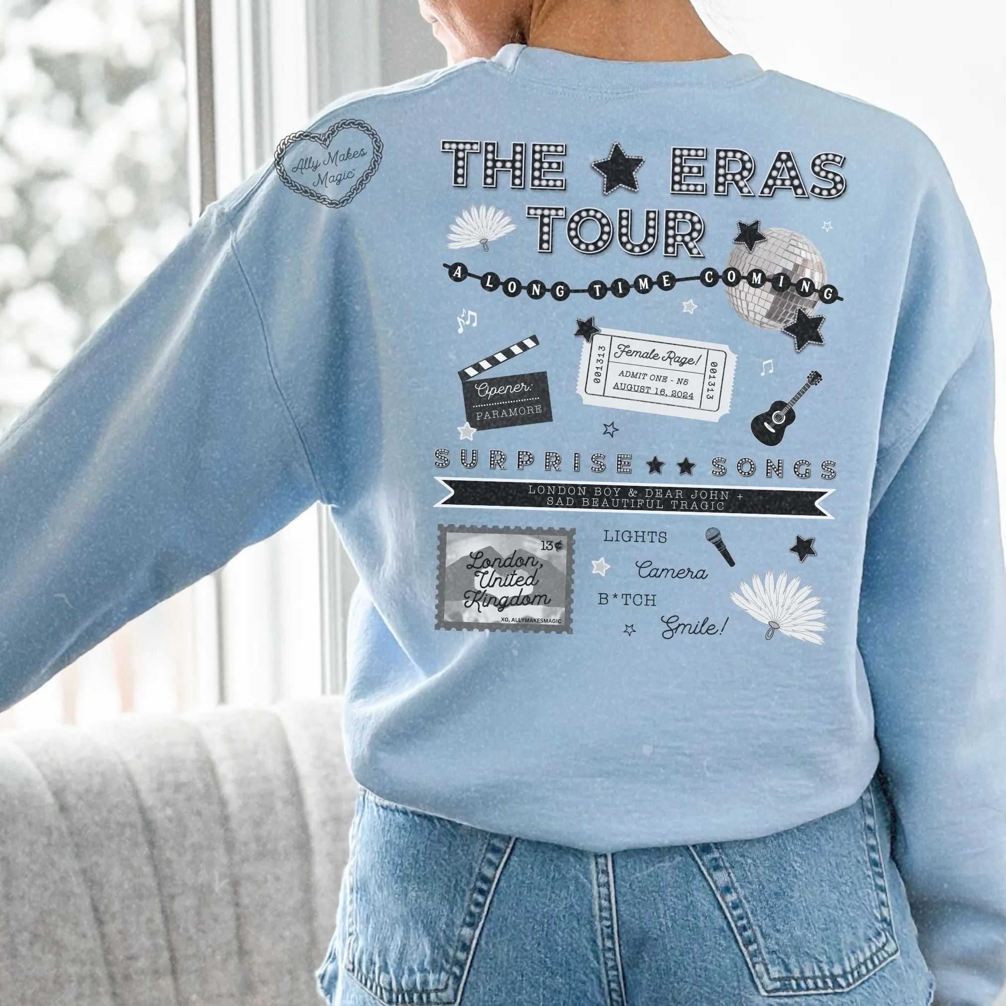 london night 5 sweater | gildan (tortured) sold by Ally Makes Magic