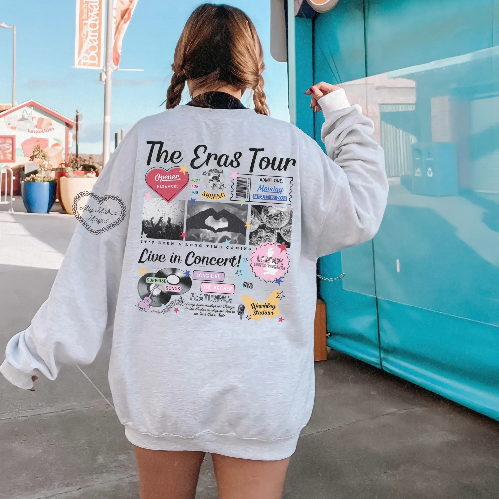 london night 7 retro sweater | gildan sold by Ally Makes Magic