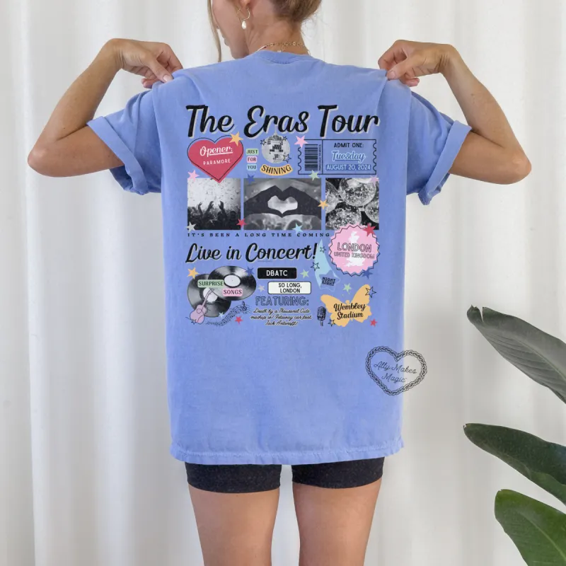 london night 8 retro tee | comfort colors sold by Ally Makes Magic