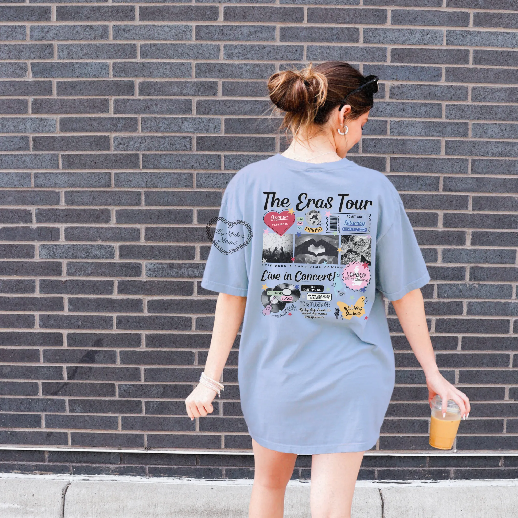 london night 6 retro tee | comfort colors sold by Ally Makes Magic