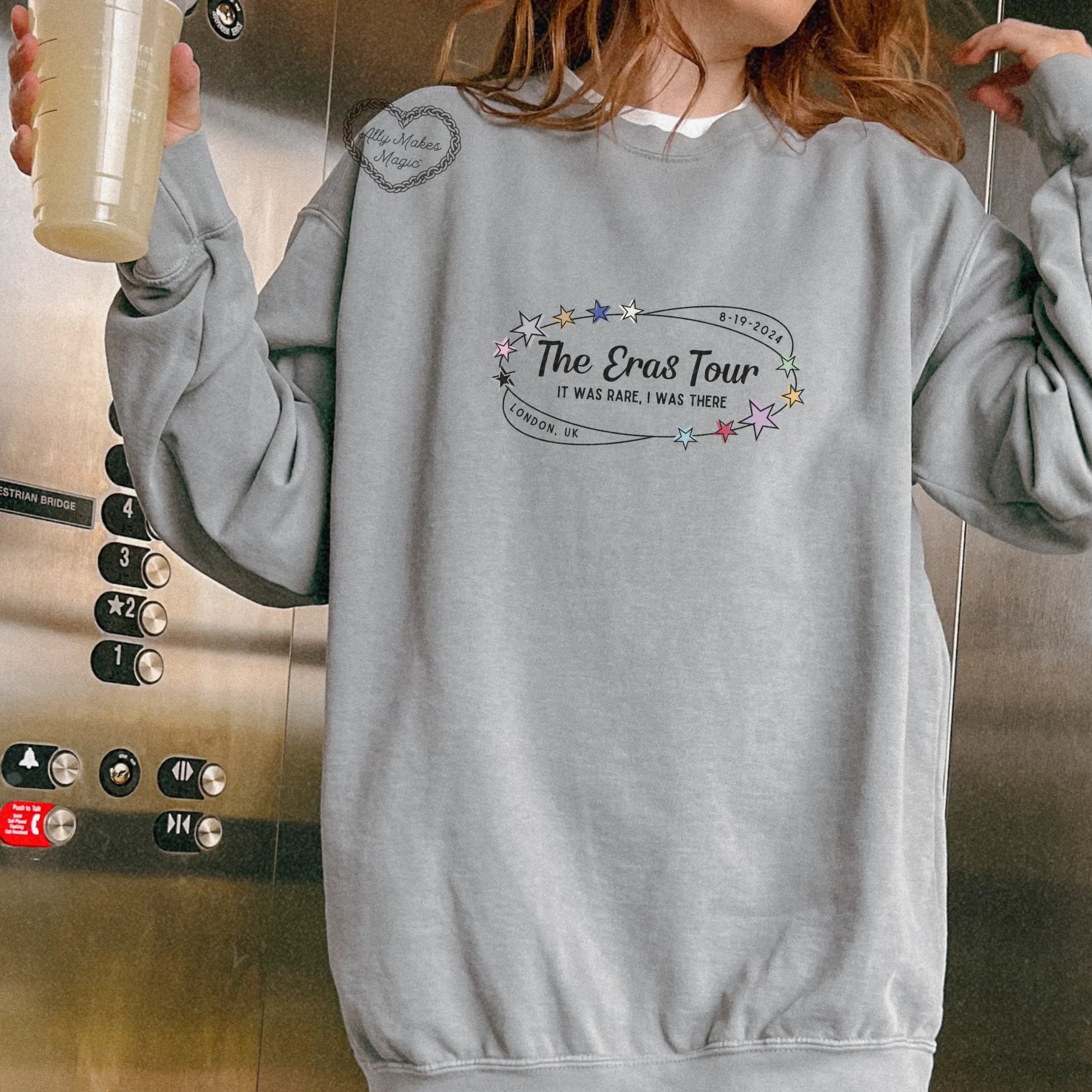 london night 7 retro pullover | comfort colors sold by Ally Makes Magic product image thumbnail 2