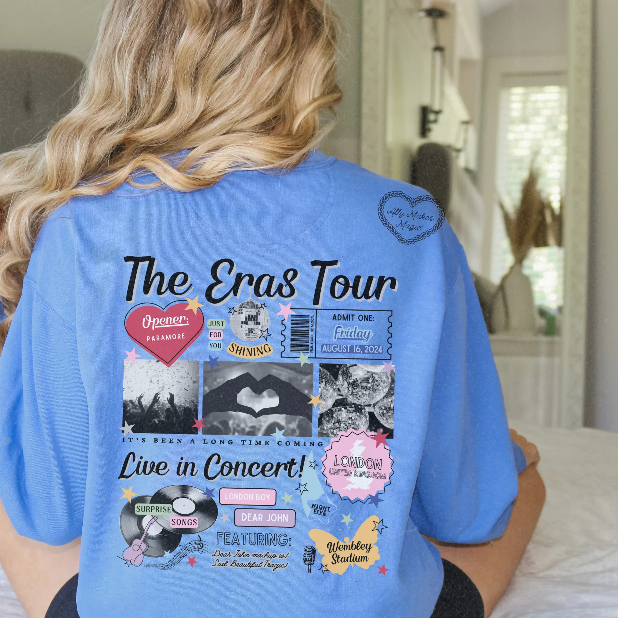 london night 5 retro pullover | comfort colors sold by Ally Makes Magic