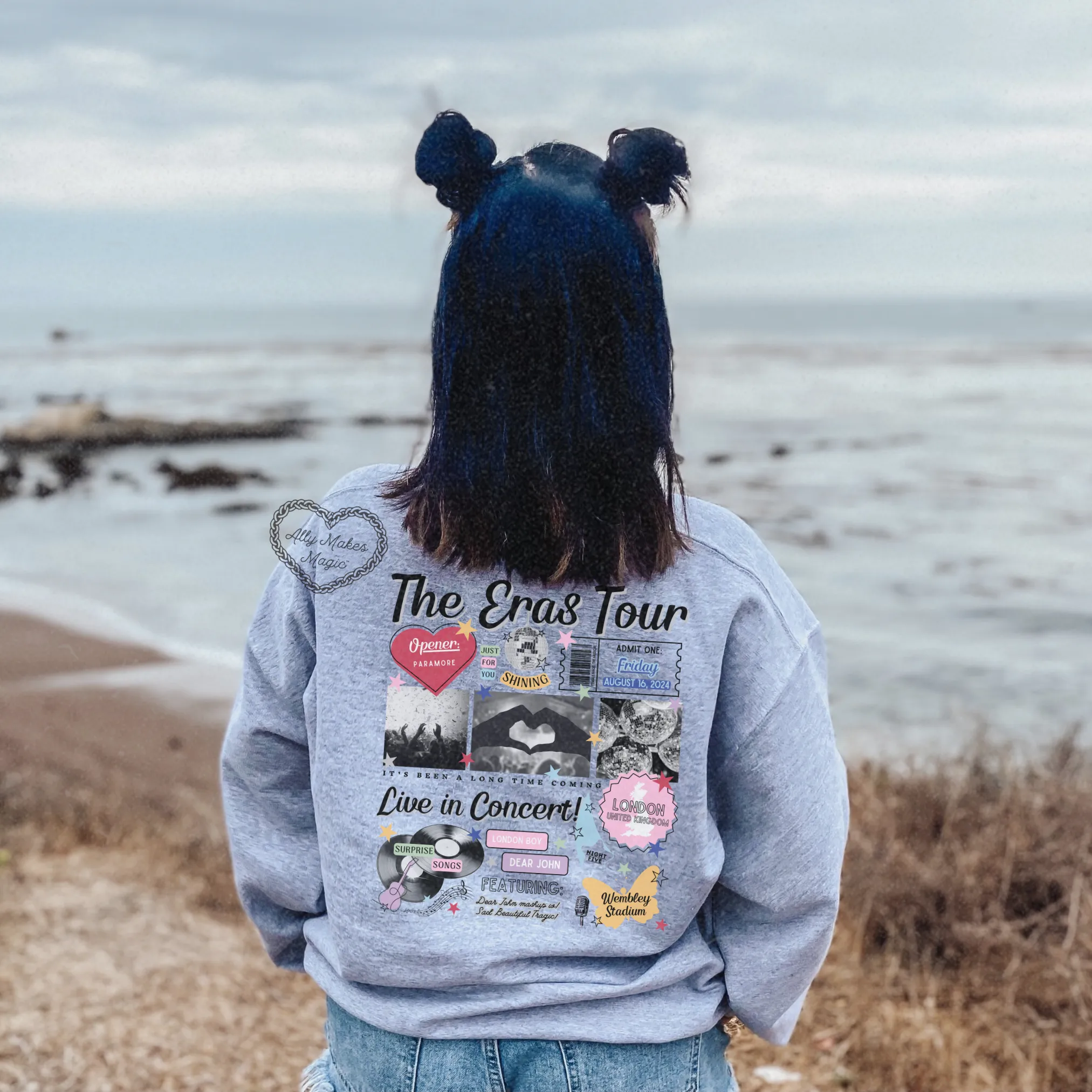 london night 5 retro sweater | gildan sold by Ally Makes Magic