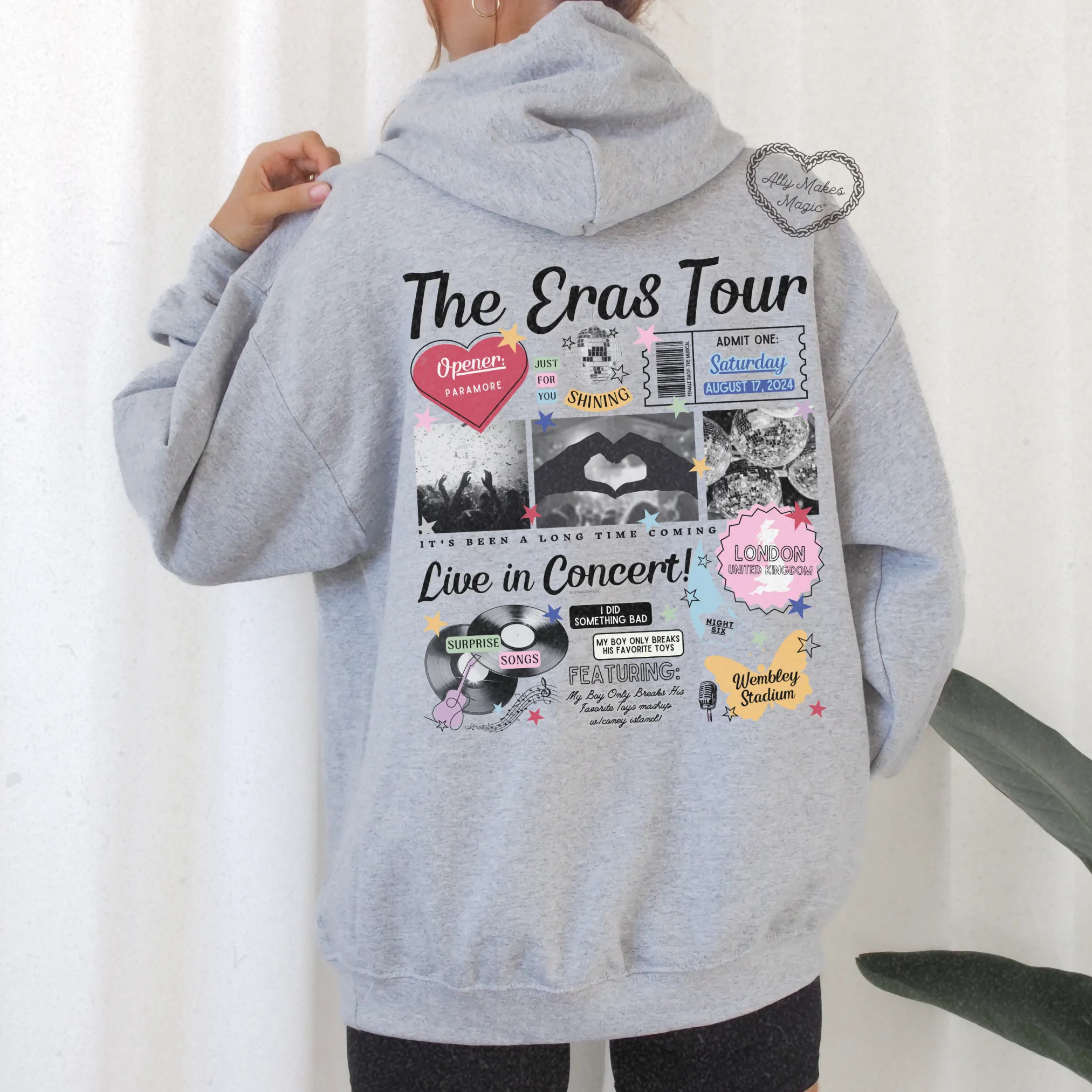 london night 6 retro hoodie sold by Ally Makes Magic